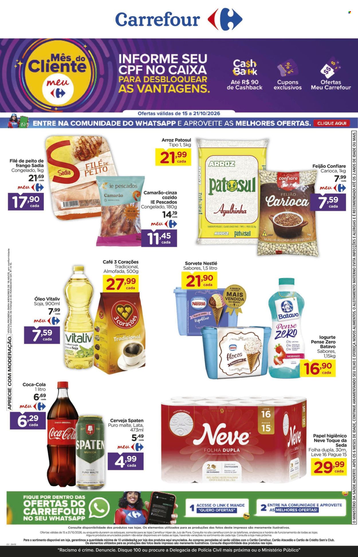 Folheto Carrefour Hiper - 15/10/2026 - 21/10/2026. Página 1