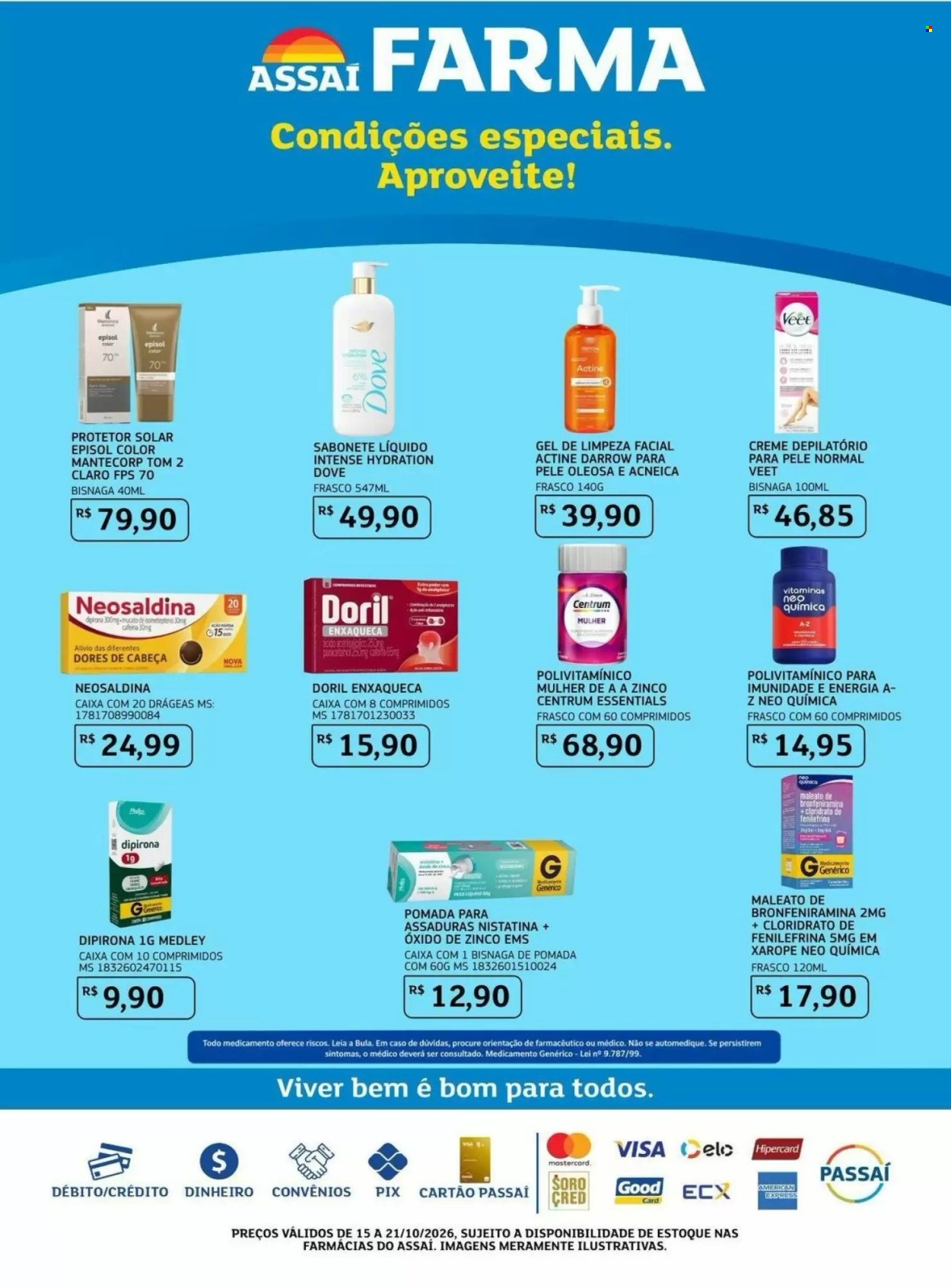 Folheto Assaí Atacadista - 15/10/2026 - 21/10/2026. Página 1