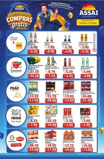 Folheto Assaí Atacadista - 13/10/2026 - 17/10/2026.