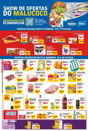 Folheto Mercado Extra - 16/10/2026 - 18/10/2026.