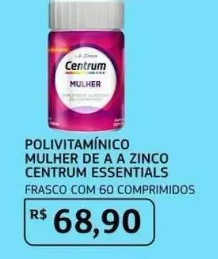 POLIVITAMÍNICO MULHER DE A A ZINCO CENTRUM ESSENTIALS