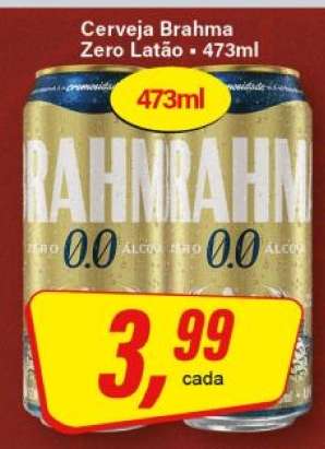 Cerveja Brahma Zero Latão