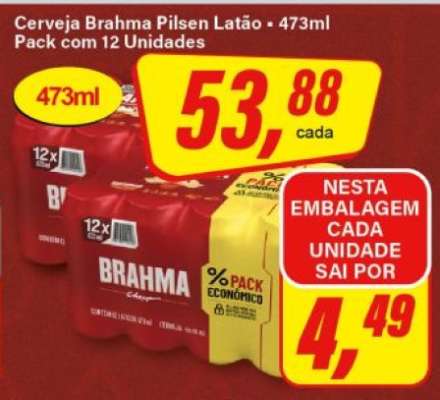 Cerveja Brahma Pilsen Latão - 473ml