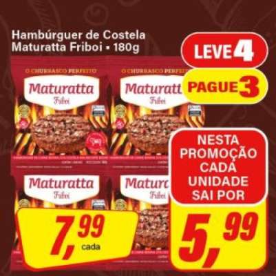 Hambúrguer de Costela Maturatta Friboi