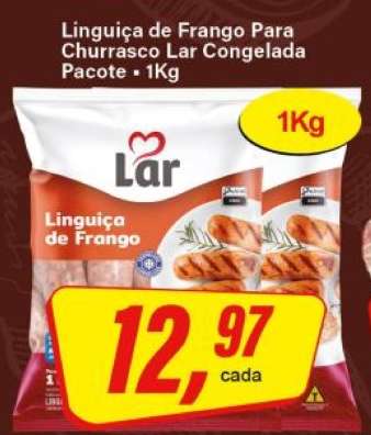 Linguiça de Frango Para Churrasco Lar Congelada