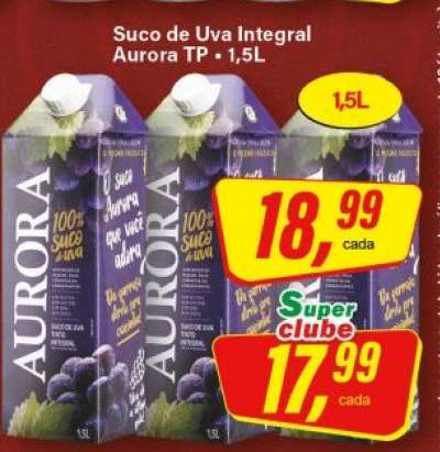 Suco de Uva Integral Aurora Tp.