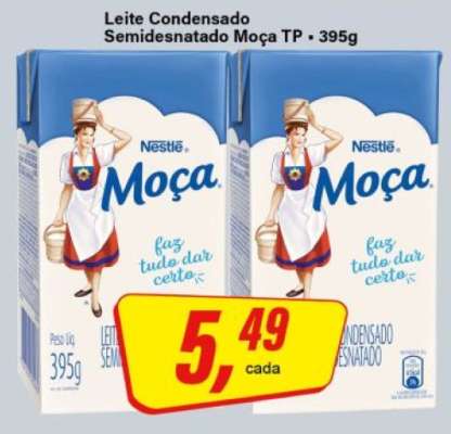 Leite Condensado Semidesnatado Moça TP