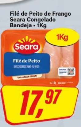 Filé de Peito de Frango Seara Congelado