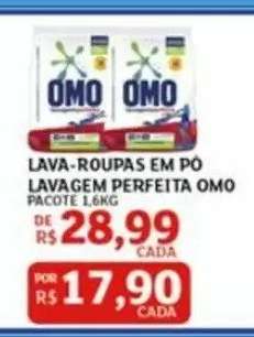 Lava Roupas em Pó Lavagem Perfeita OMO