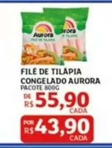 Filé de Tilápia Congelado Aurora