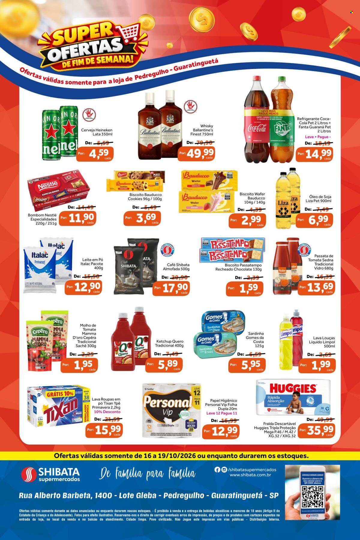 Folheto Shibata Supermercados - 16/10/2026 - 19/10/2026. Página 2