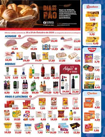 Folheto Shibata Supermercados - 16/10/2026 - 19/10/2026.