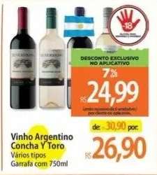 Vinho Argentino Concha Y Toro