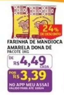 FARINHA DE MANDIOCA AMARELA DONA DÉ