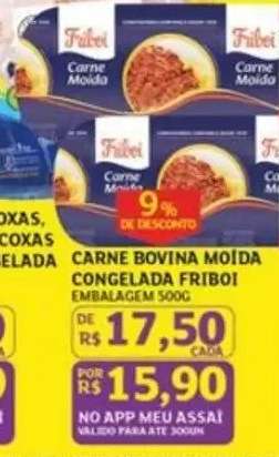 Carne Bovina Moída Congelada Friboi