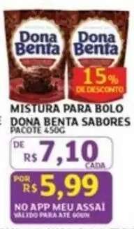 Mistura Para Bolo Dona Benta Sabores