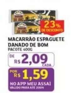 MACARRÃO ESPAGUETE DANADO DE BOM