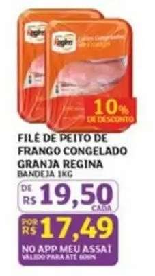 FILÉ DE PEITO DE FRANGO CONGELADO GRANJA REGINA