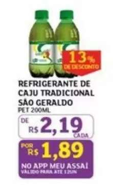 Refrigerante de Caju Tradicional São Geraldo