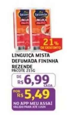 LINGUICA MISTA DEFUMADA FININHA REZENDE