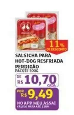 Salsicha para Hot Dog Resfriada Perdigão