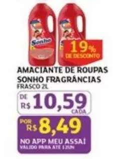 Amaciante de Roupas Sonho Fragrâncias