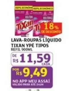 Lava Roupas Líquido Tixan Ypê Tipos