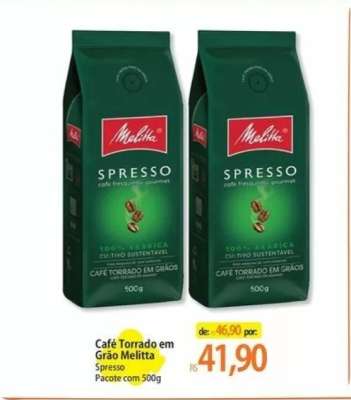 Café Torrado em Grão Melitta