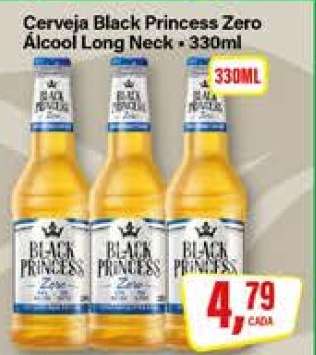 Cerveja Black Princess Zero Álcool Long Neck