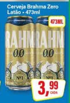 Cerveja Brahma Zero Latão
