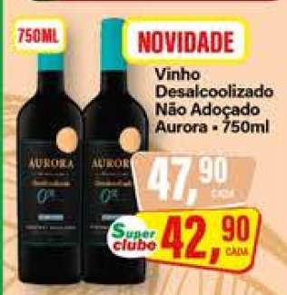 Vinho Desalcoolizado Não Adoçado Aurora - 750ml