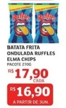 Batata Frita Ondulada Ruffles Elma Chips