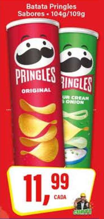Batata Pringles Sabores