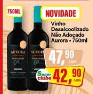 Vinho Desalcoolizado Não Adoçado Aurora - 750ml