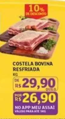 Costela bovina resfriada