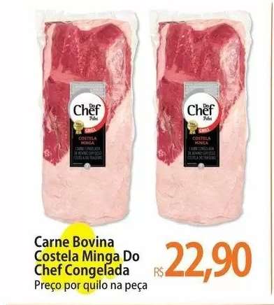 Carne Bovina Costela Minga Do Chef Congelada
